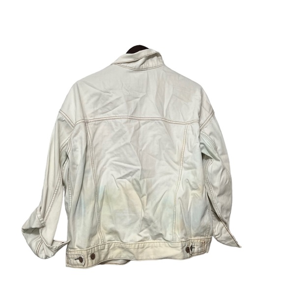 FREE PEOPLE Tie Dye Denim Jean Jacket Coat - Picture 10 of 12